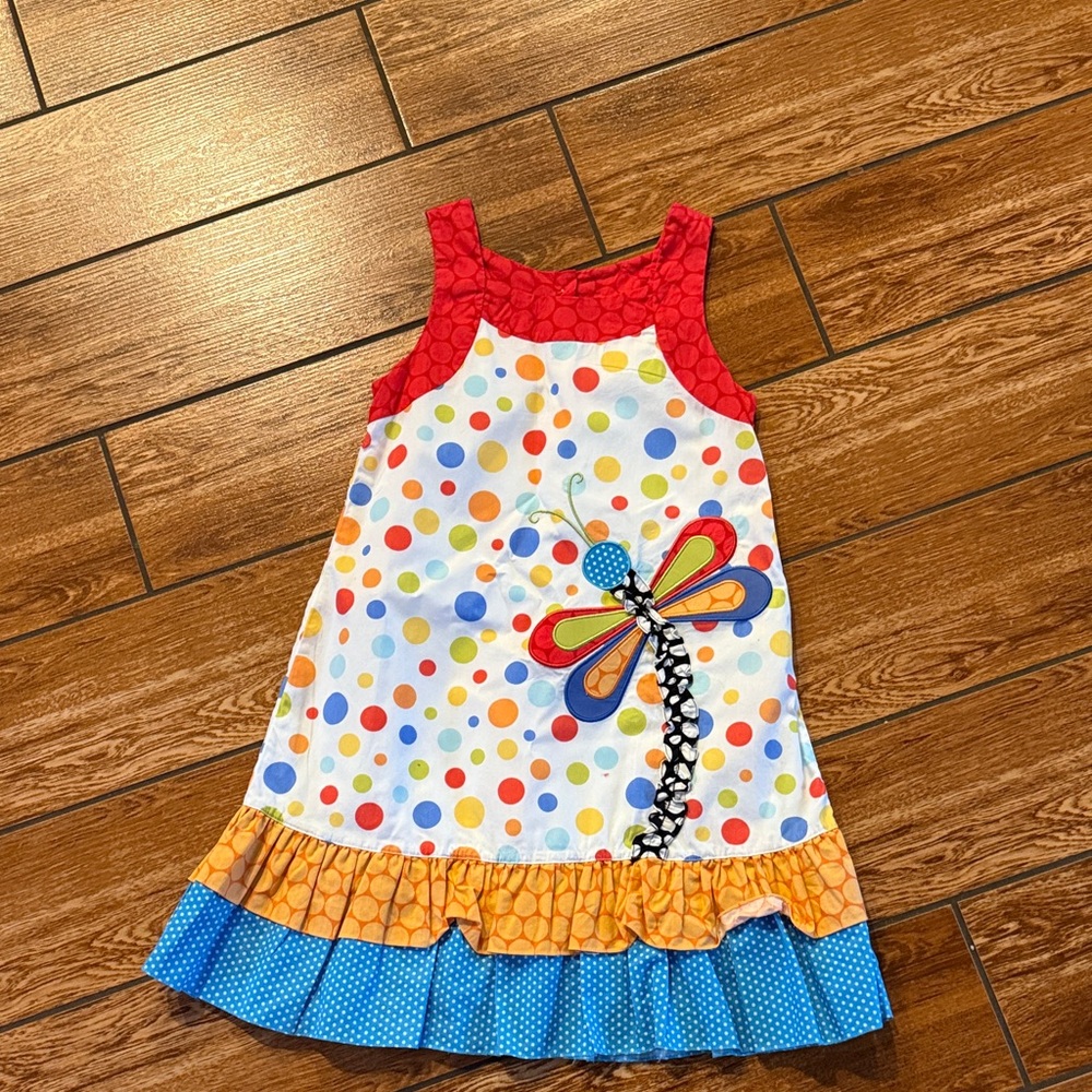 Claire & Charlie smocked dragonfly dress